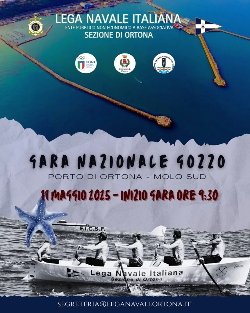 Canottaggio a sedile fisso: prima gara nazionale a Ortona gara gozzo