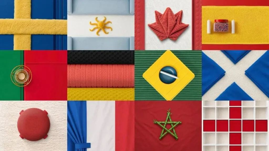 IKEA Canada rifà i Mondiali di calcio alla sua maniera: le bandiere diventano mobili e oggetti di casa ikea