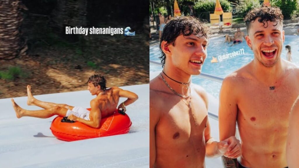 Niente feste vip, solo Aquafan e gli amici di sempre per i 20 anni di Kimi Antonelli Kimi Antonelli e Marco Bezzecchi