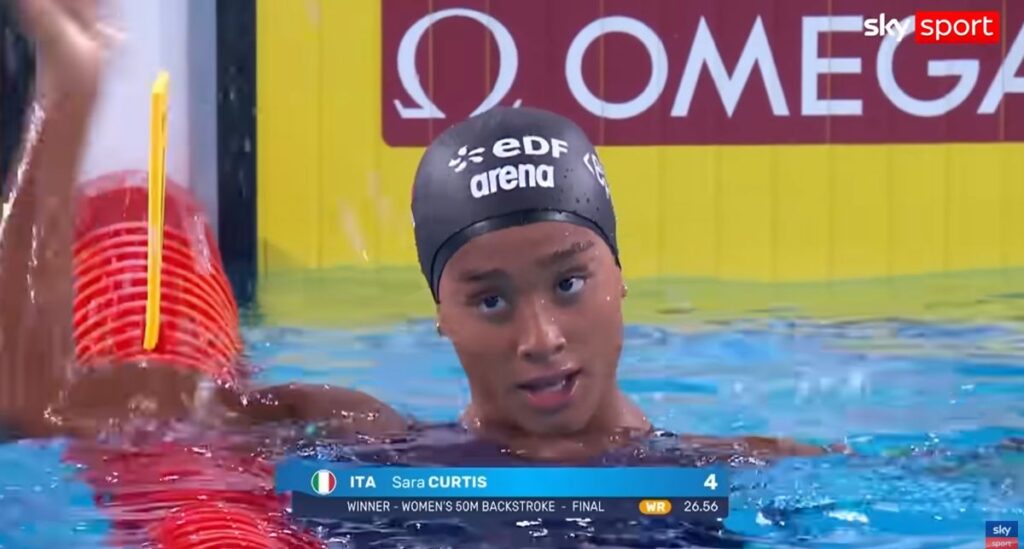 Sara Curtis, sei medaglie e due record in 24 ore: poi la stoccata al calcio fa rumore Sara Curtis