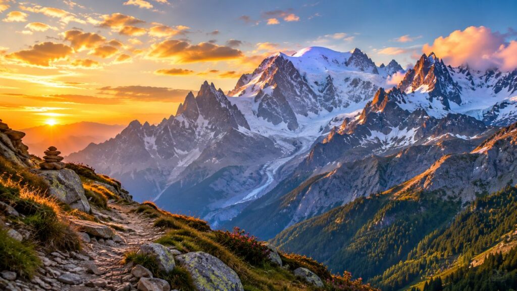 UTMB, 174 km attorno al Monte Bianco: come è nata la gara diventata una leggenda Un panorama del monte Bianco