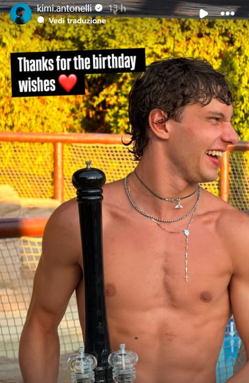 Kimi Antonelli ringrazia per gli auguri ricevuti