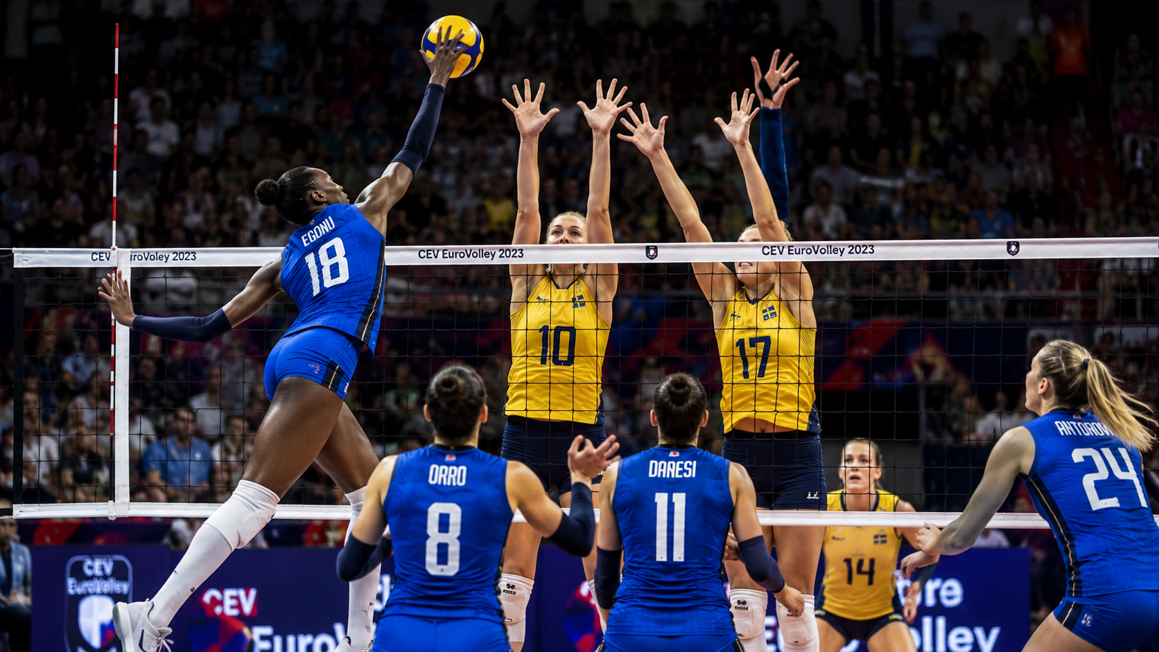 Italia contro Svezia nei quarti di finale degli Europei